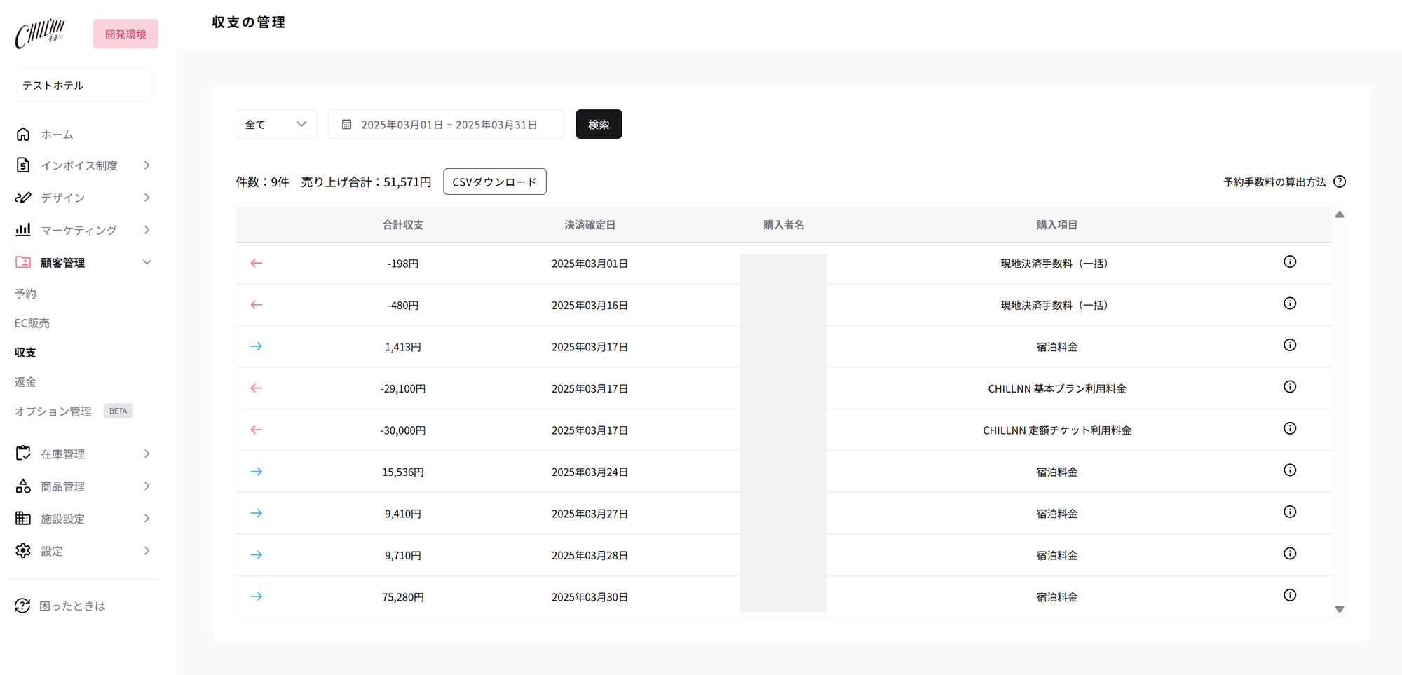 2. 入金メールの金額と収支管理の金額を確かめるの画面